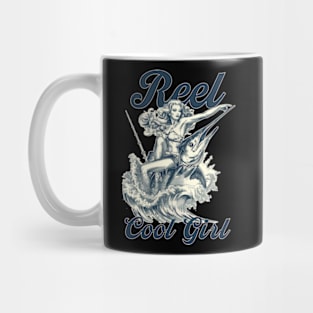 reel cool girl, pin up girl Mug